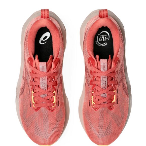 ASICS NOVABLAST 5 RUNNING SHOES DARK PINK CLAY/RUBBLE RED 9 US 40.5 EUR - Picture 4 of 5